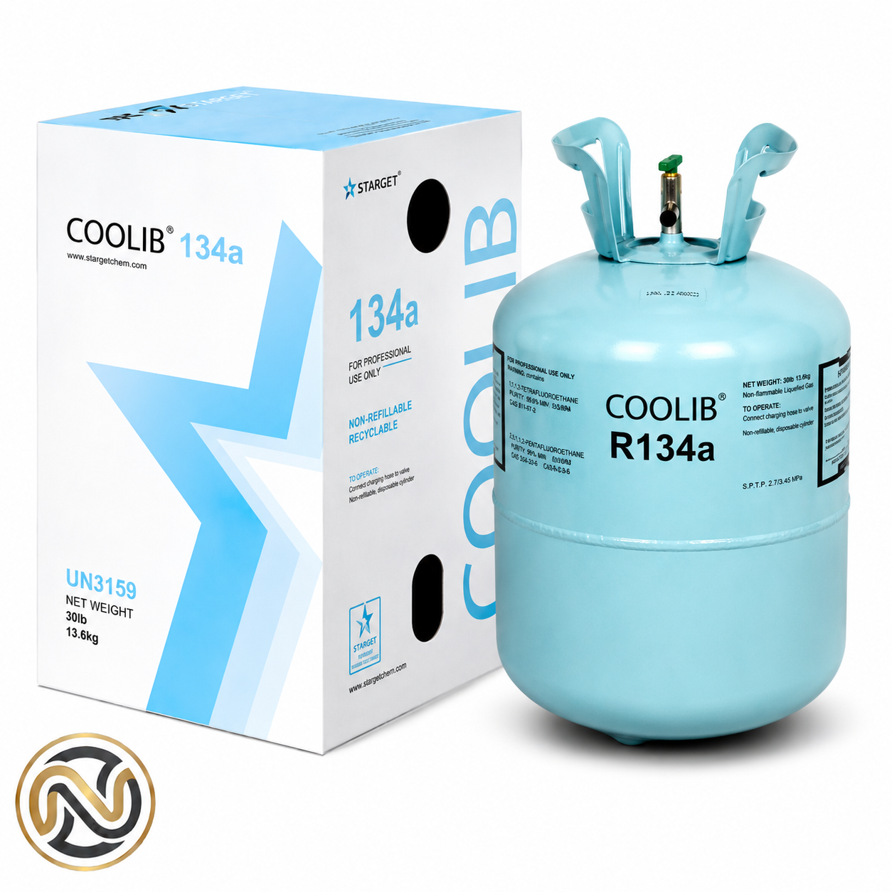 گاز مبرد R134a کولیب ۱۳.۶ کیلوگرم