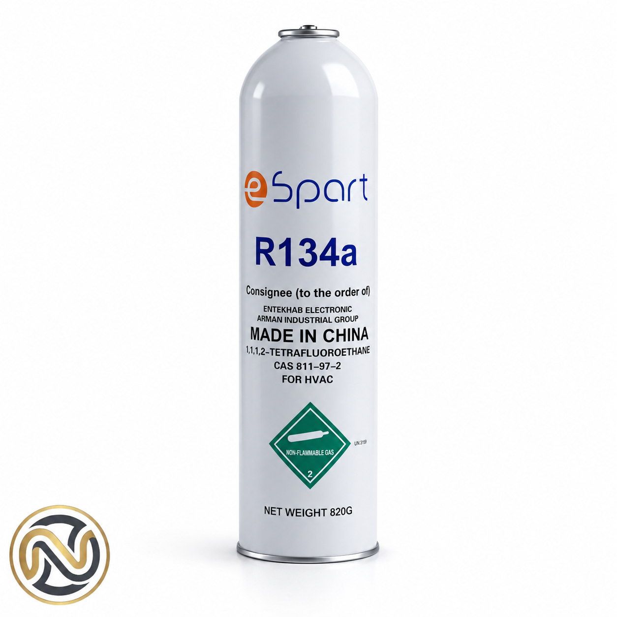 گاز مبرد R134A اسپارت وزن 820 گرم