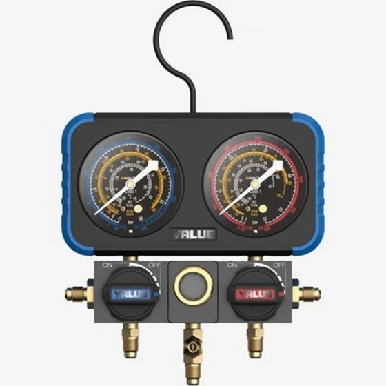 گیج منیفولد دوقلو ولیو مدل VRM2-B-0401